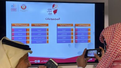 صورة الفريق بالمجموعة الثالثة بدوري شباب قطر2022